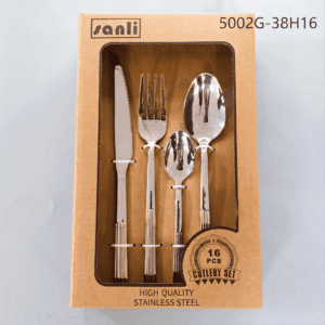 5002 16-Piece 18/0 Stainless Steel Flatware Set for Wholesale