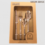 5002 16-Piece 18/0 Stainless Steel Flatware Set for Wholesale product image