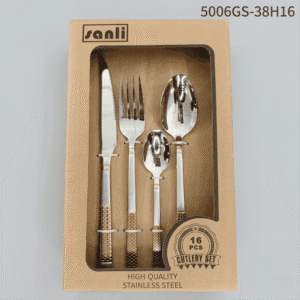 5006 16-Piece 18/0 Stainless Steel Flatware Set for Wholesale