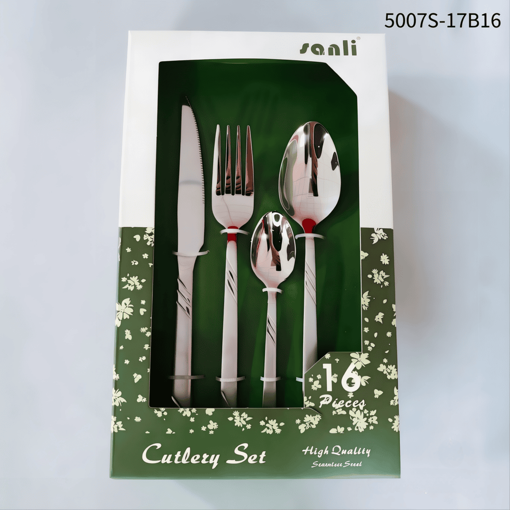 5007 16-Piece 18/0 Stainless Steel Flatware Set for Wholesale