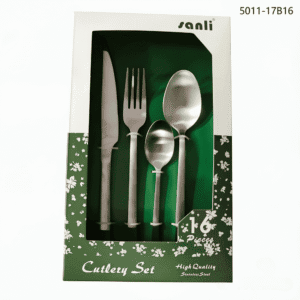 5011 16-Piece 18/0 Stainless Steel Flatware Set for Wholesale