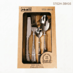 5702 16-Piece 18/0 Stainless Steel Flatware Set for Wholesale product image