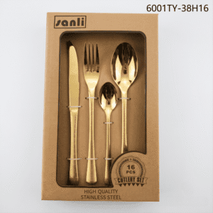6001 16-Piece 18/0 Stainless Steel Flatware Set for Wholesale