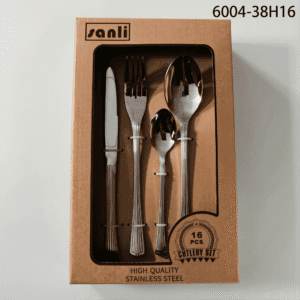 6004 16-Piece 18/0 Stainless Steel Flatware Set for Wholesale