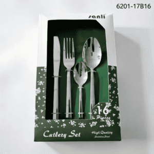 6201 16-Piece 18/0 Stainless Steel Flatware Set for Wholesale