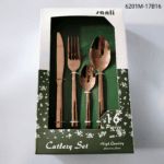 6201 16-Piece 18/0 Stainless Steel Flatware Set for Wholesale product image