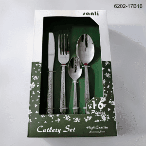 6202 16-Piece 18/0 Stainless Steel Flatware Set for Wholesale