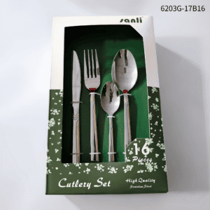 6203 16-Piece 18/0 Stainless Steel Flatware Set for Wholesale