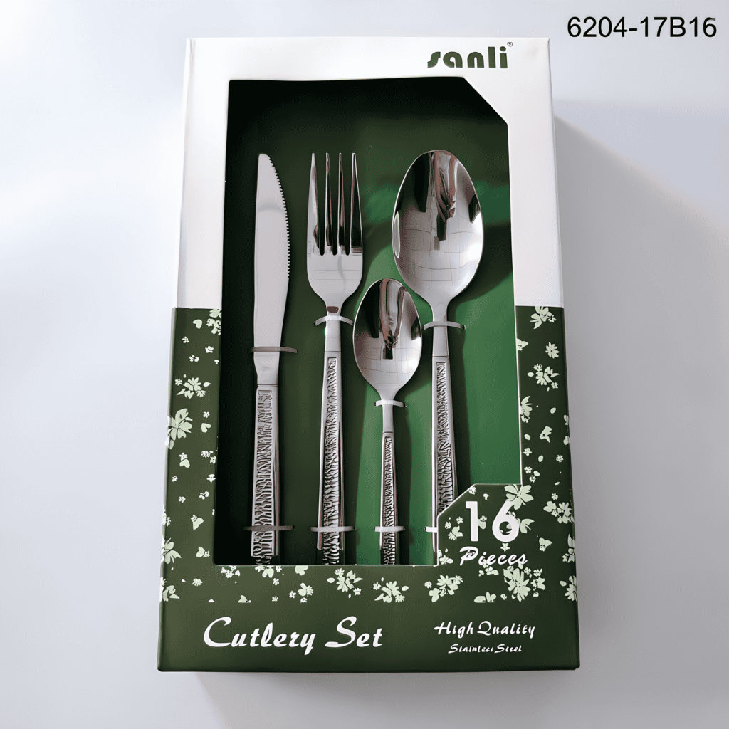6204 16-Piece 18/0 Stainless Steel Flatware Set for Wholesale