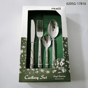 6205 16-Piece 18/0 Stainless Steel Flatware Set for Wholesale