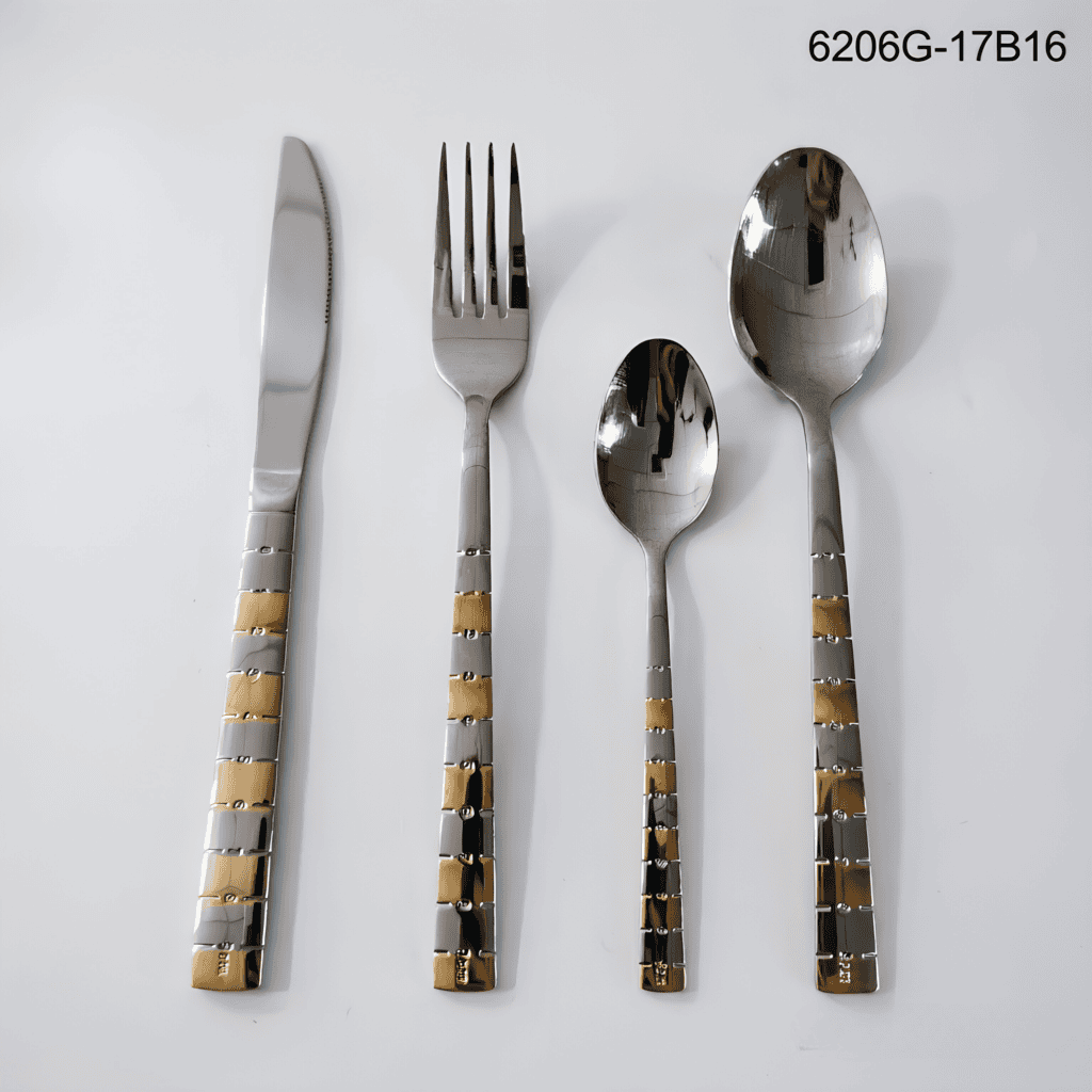6206 16-Piece 18/0 Stainless Steel Flatware Set for Wholesale