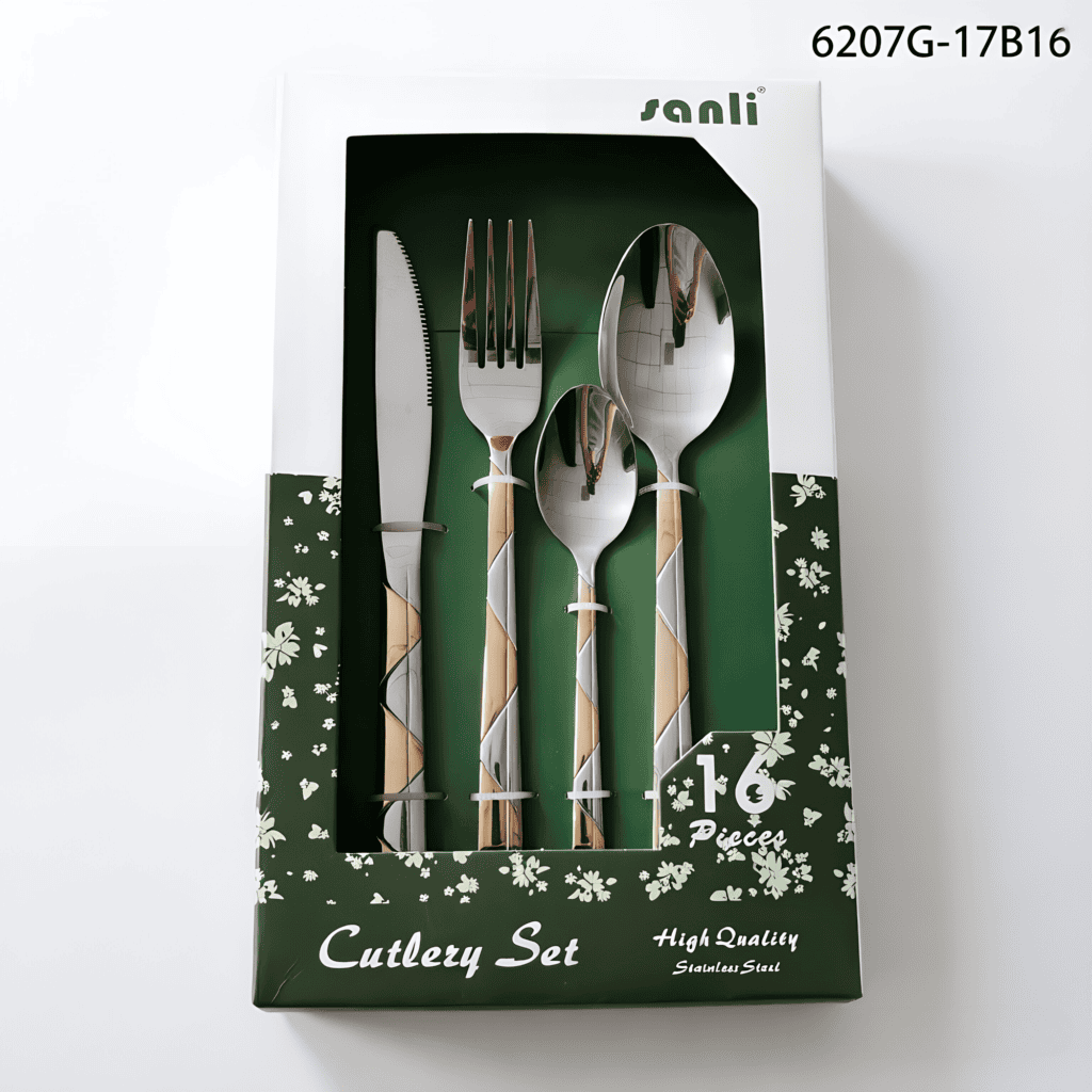 6207 16-Piece 18/0 Stainless Steel Flatware Set for Wholesale