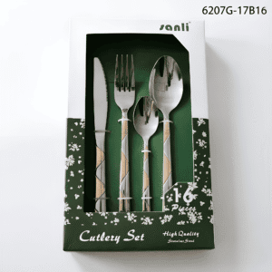 6207 16-Piece 18/0 Stainless Steel Flatware Set for Wholesale