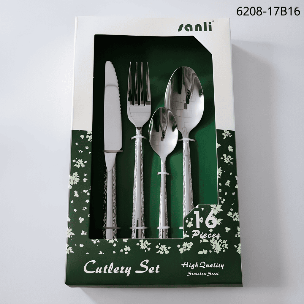 6208 16-Piece 18/0 Stainless Steel Flatware Set for Wholesale