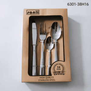6301 16-Piece 18/0 Stainless Steel Flatware Set for Wholesale