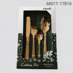 6801 16-Piece 18/0 Stainless Steel Flatware Set for Wholesale product image