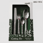 6802 16-Piece 18/0 Stainless Steel Flatware Set for Wholesale product image