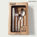 6802 16-Piece 18/0 Stainless Steel Flatware Set for Wholesale product image