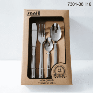 7301 16-Piece 18/0 Stainless Steel Flatware Set for Wholesale