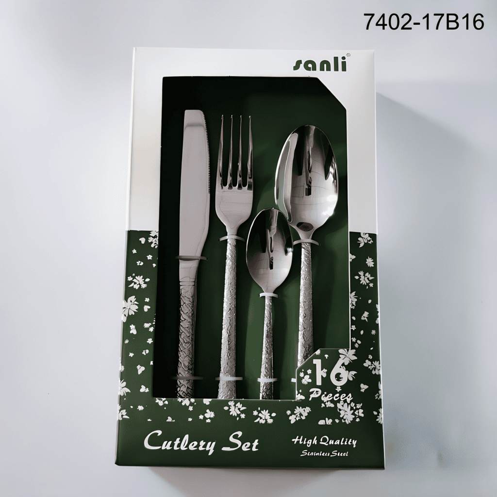 7402 16-Piece 18/0 Stainless Steel Flatware Set for Wholesale