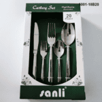 5001 20-Piece 18/0 Stainless Steel Smooth Tapered Handle Flatware Set for Wholesale product image