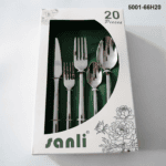 5001 20-Piece 18/0 Stainless Steel Smooth Tapered Handle Flatware Set for Wholesale product image