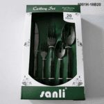 5001 20-Piece 18/0 Stainless Steel Smooth Tapered Handle Flatware Set for Wholesale product image