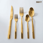 5001 20-Piece 18/0 Stainless Steel Smooth Tapered Handle Flatware Set for Wholesale product image