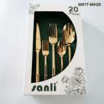 5001 20-Piece 18/0 Stainless Steel Smooth Tapered Handle Flatware Set for Wholesale product image