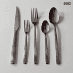 5002 20-Piece 18/0 Stainless Steel Fluted Handle Flatware Set for Wholesale product image