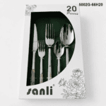 5002 20-Piece 18/0 Stainless Steel Fluted Handle Flatware Set for Wholesale product image