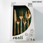 5002 20-Piece 18/0 Stainless Steel Fluted Handle Flatware Set for Wholesale product image