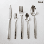 5004 20-Piece 18/0 Stainless Steel Hammered Handle Flatware Set for Wholesale product image