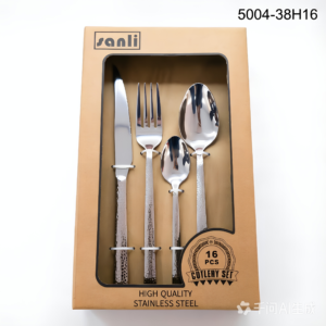 Sanli 5004 Silver 16-piece flatware set packaging image