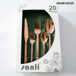 5004 20-Piece 18/0 Stainless Steel Hammered Handle Flatware Set for Wholesale product image