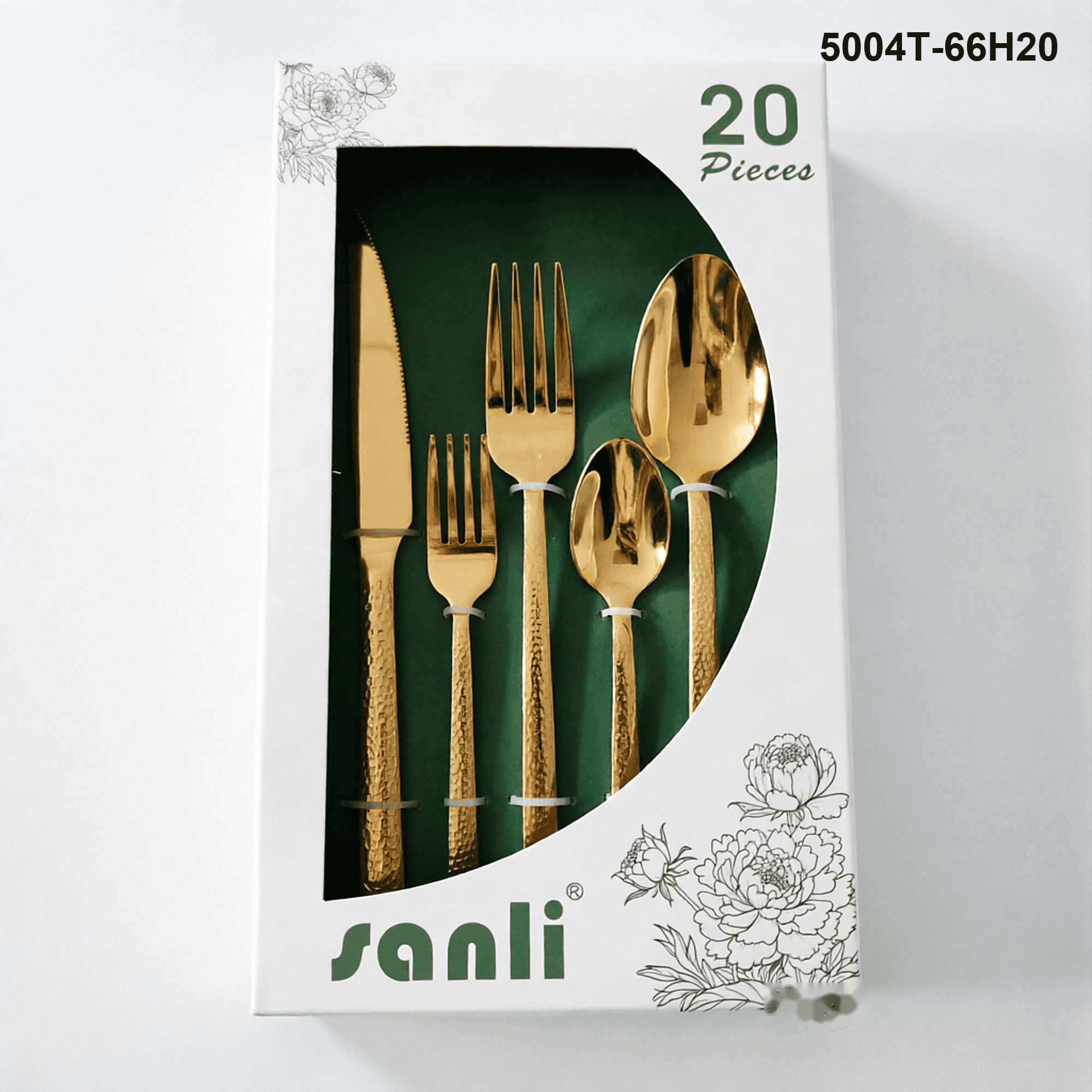 5004 20-piece flatware set 5004T-66H20 packaging