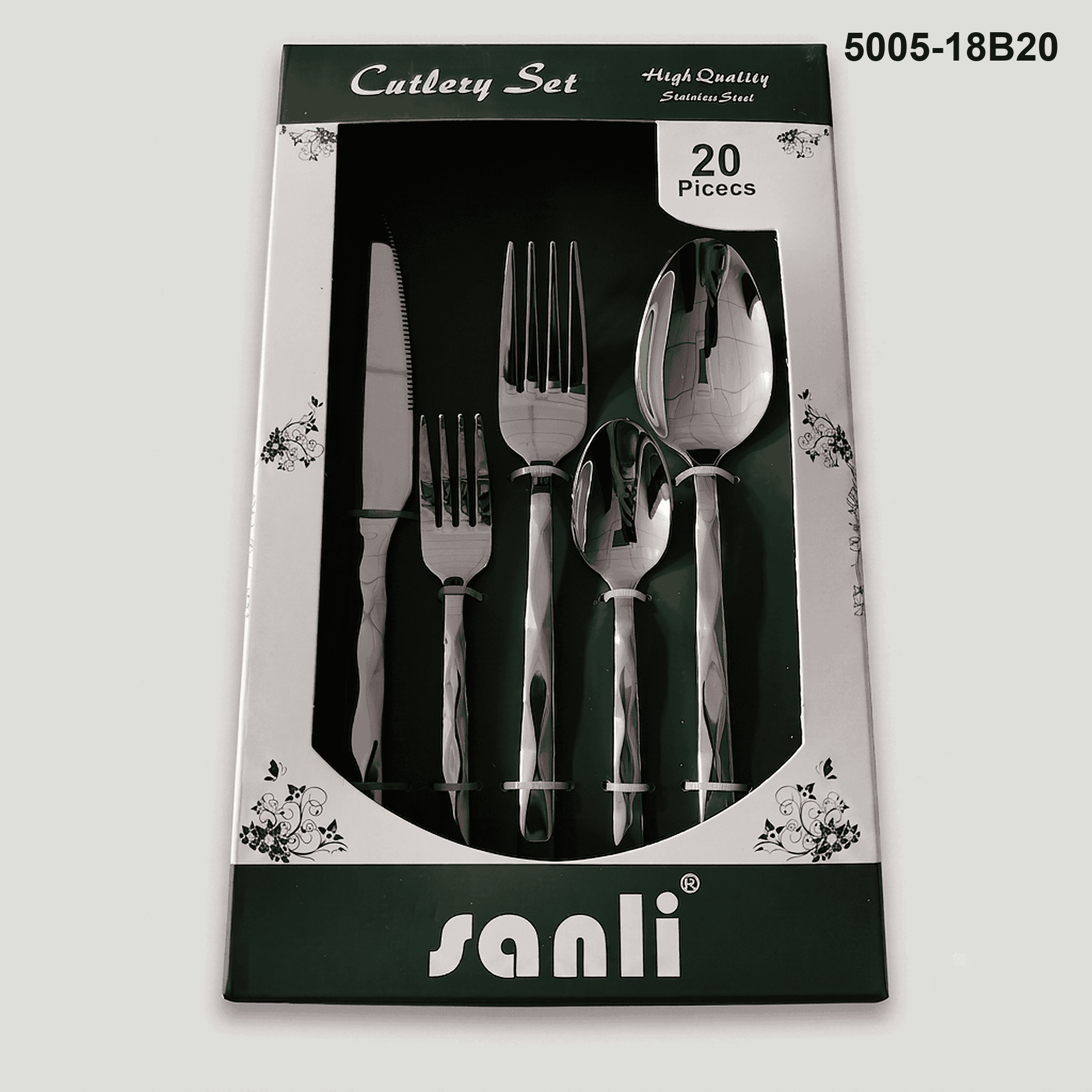 5005 20-piece flatware set 5005-18B20 packaging