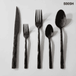 5005 20-Piece 18/0 Stainless Steel Faceted Handle Flatware Set for Wholesale product image