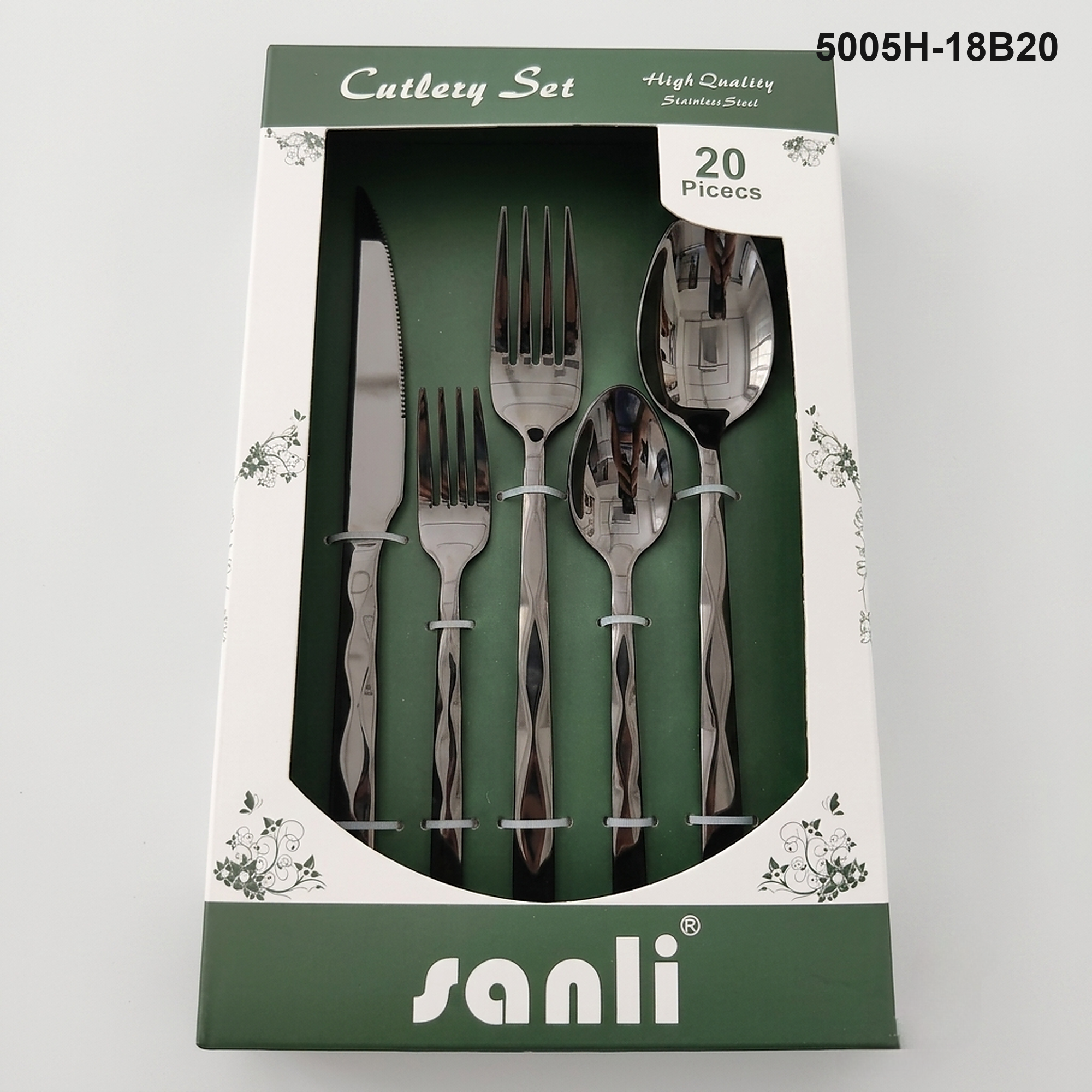 5005 20-piece flatware set 5005H-18B20 packaging