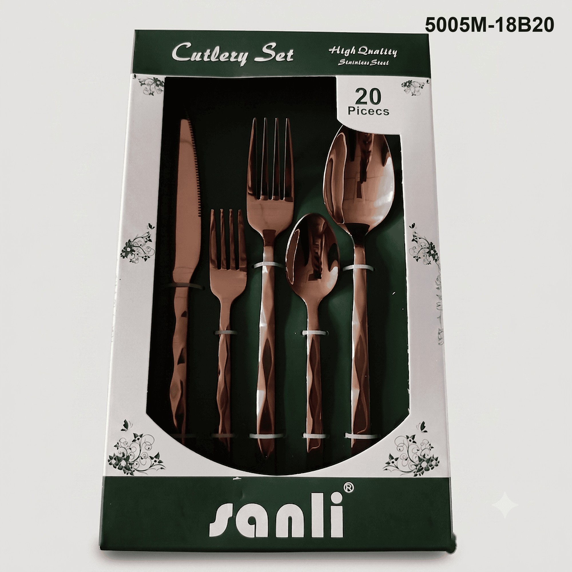 5005 20-piece flatware set 5005M-18B20 packaging