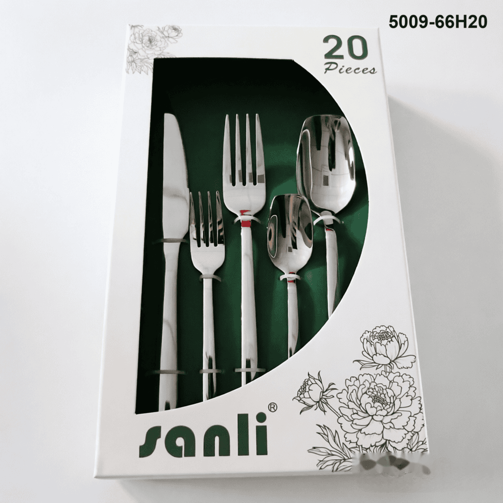 5009 20-piece flatware set 5009-66H20 packaging