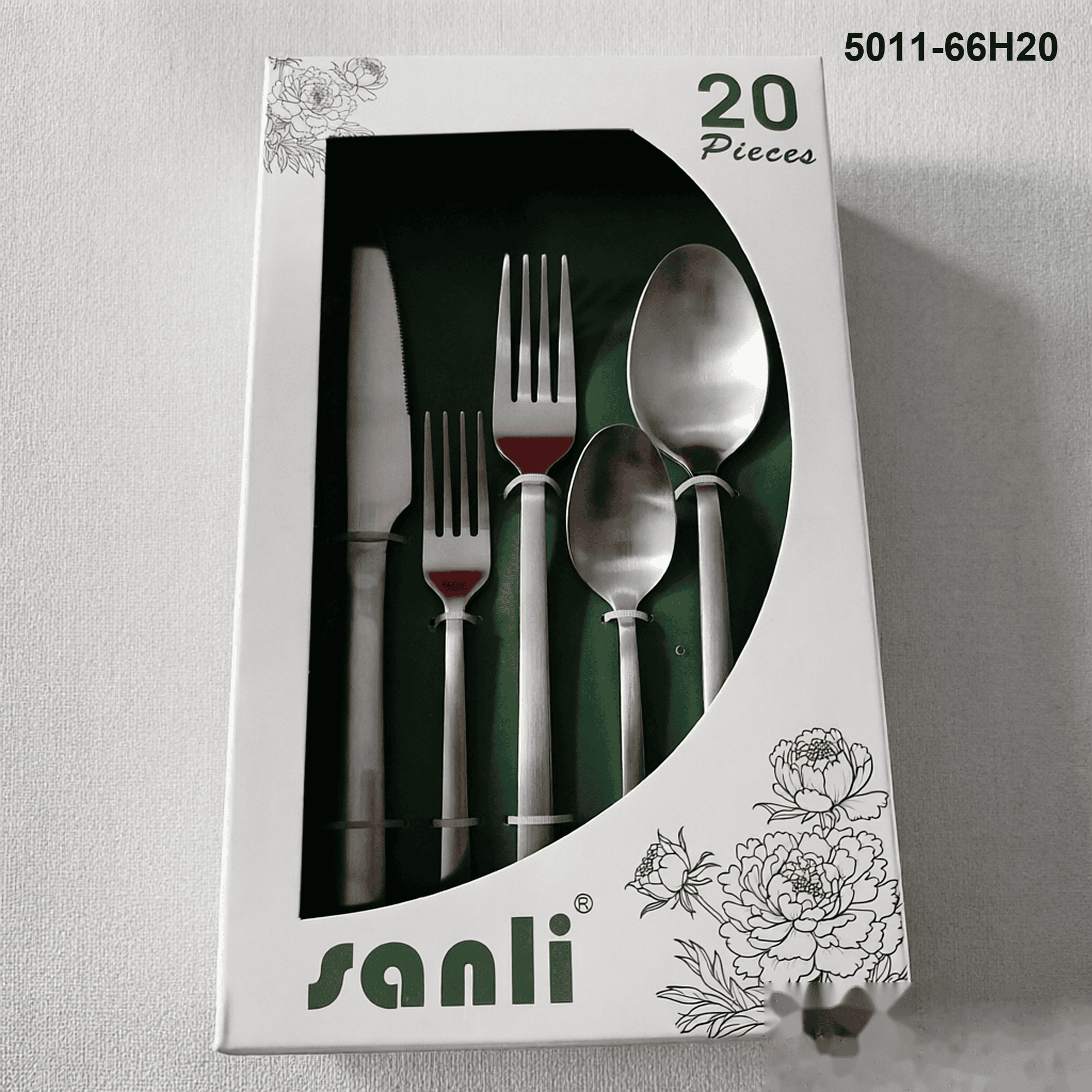 5011 20-piece flatware set 5011-66H20 packaging