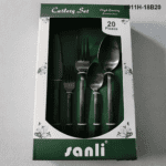 5011 20-Piece 18/0 Stainless Steel Satin Minimalist Handle Flatware Set for Wholesale product image