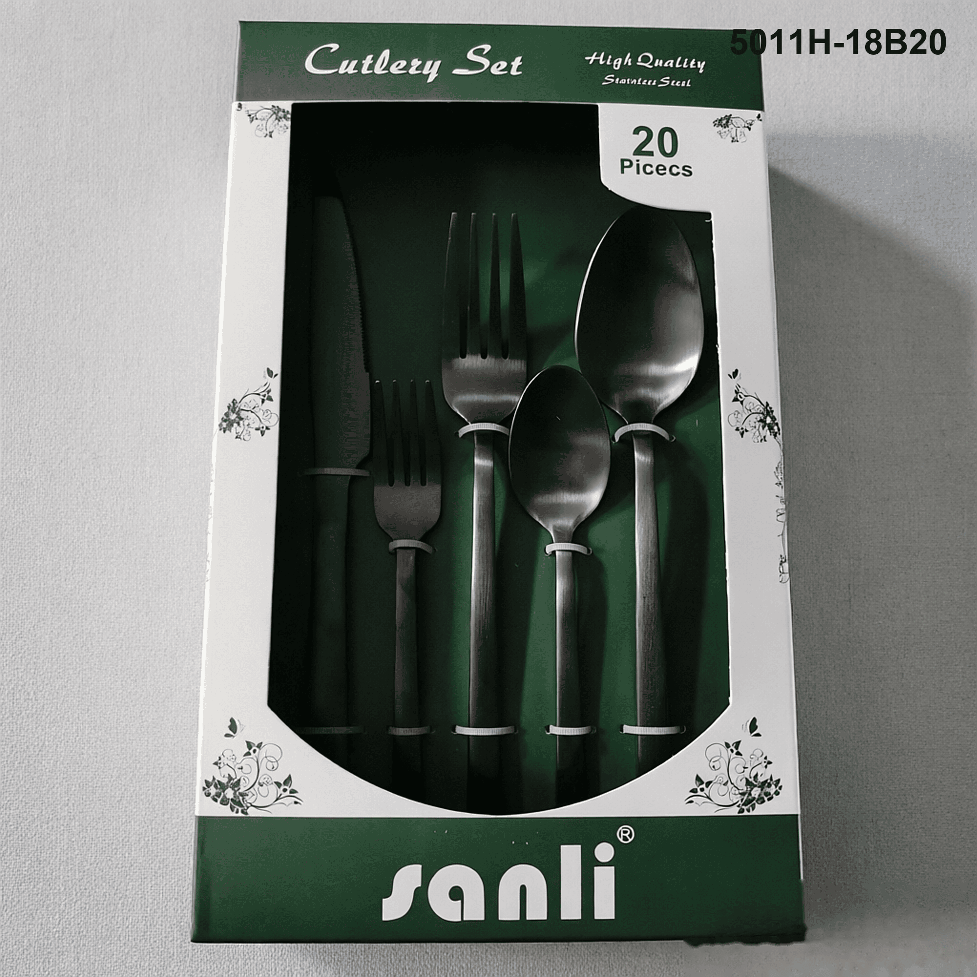 5011 20-piece flatware set 5011H-18B20 packaging