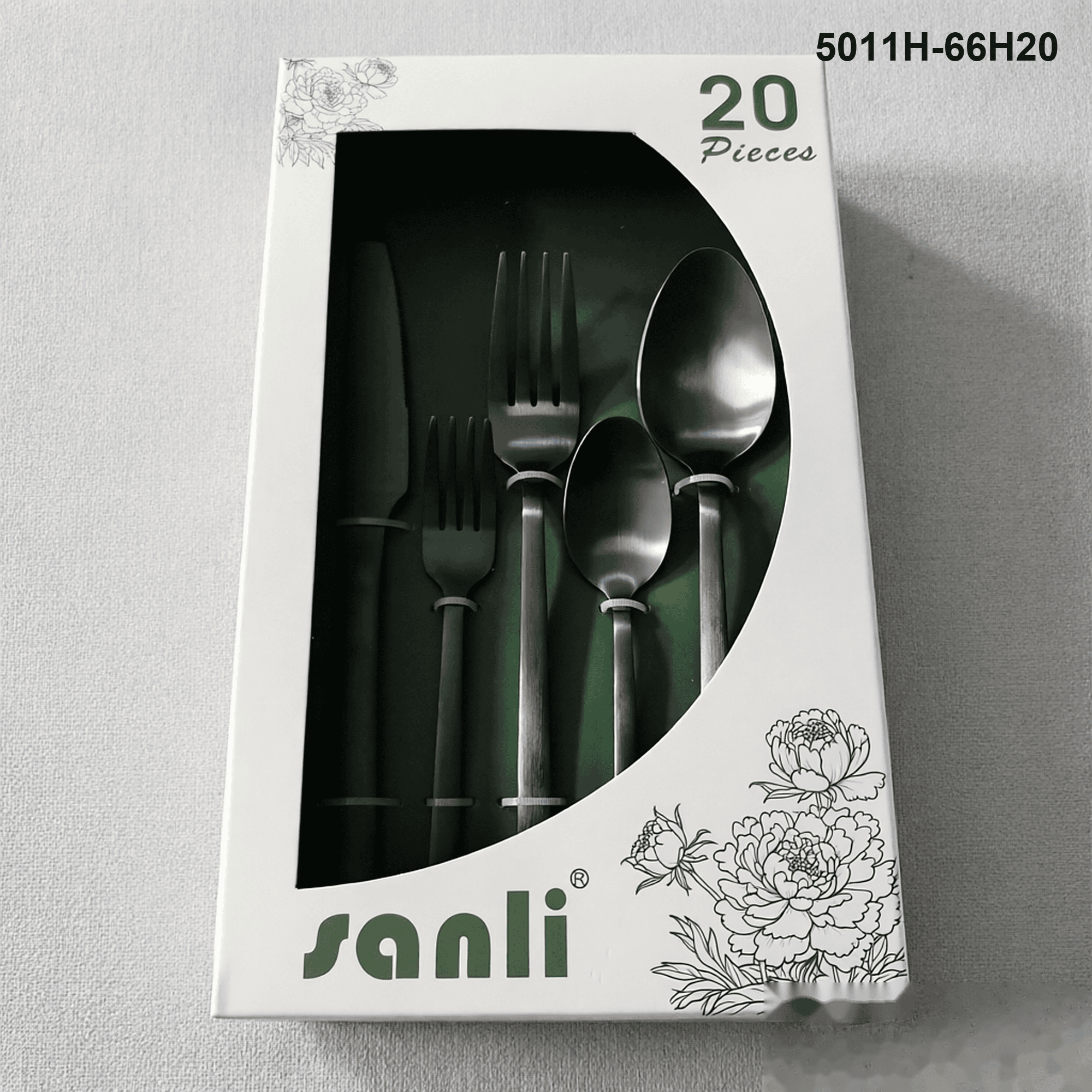 5011 20-piece flatware set 5011H-66H20 packaging