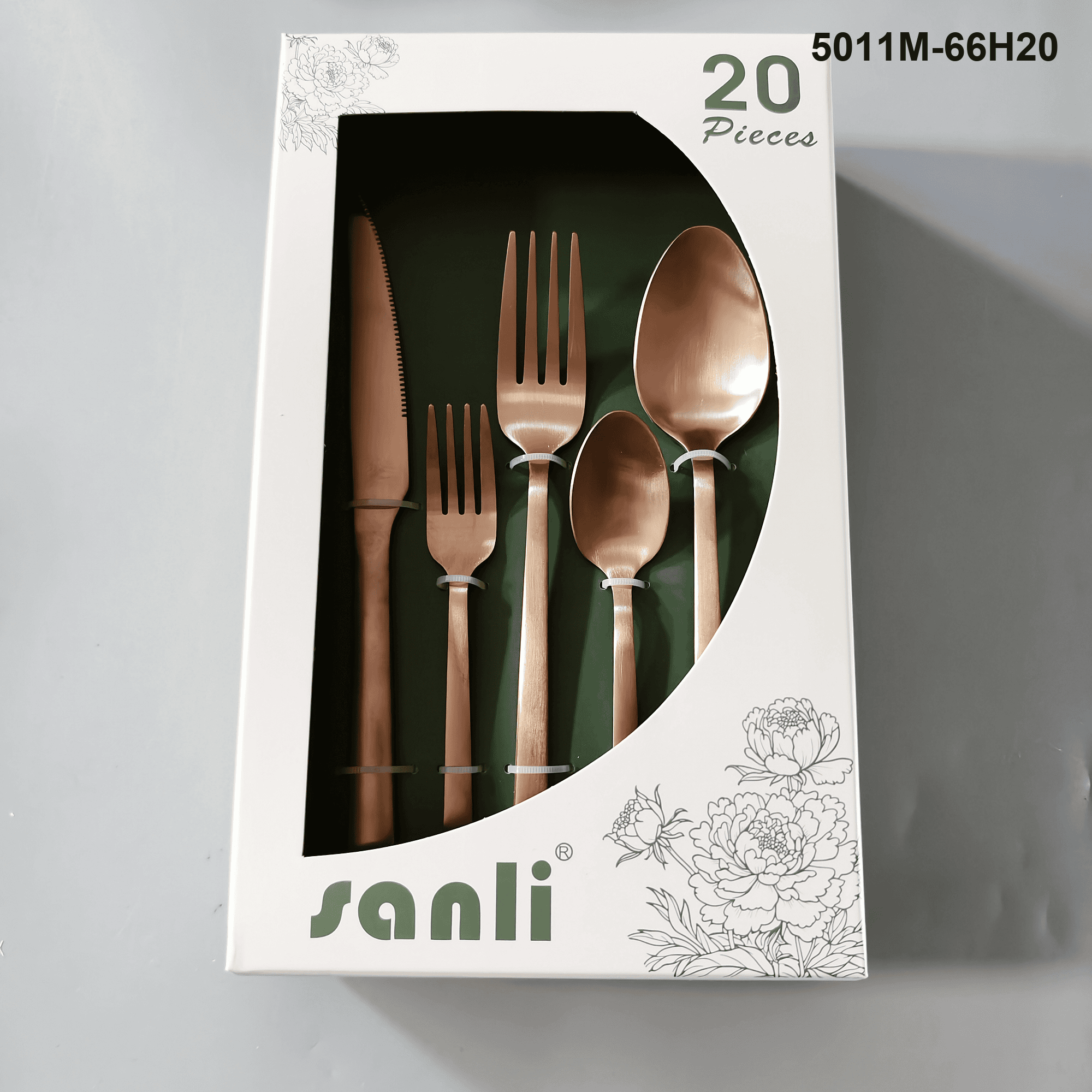 5011 20-piece flatware set 5011M-66H20 packaging
