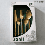 5011 20-Piece 18/0 Stainless Steel Satin Minimalist Handle Flatware Set for Wholesale product image