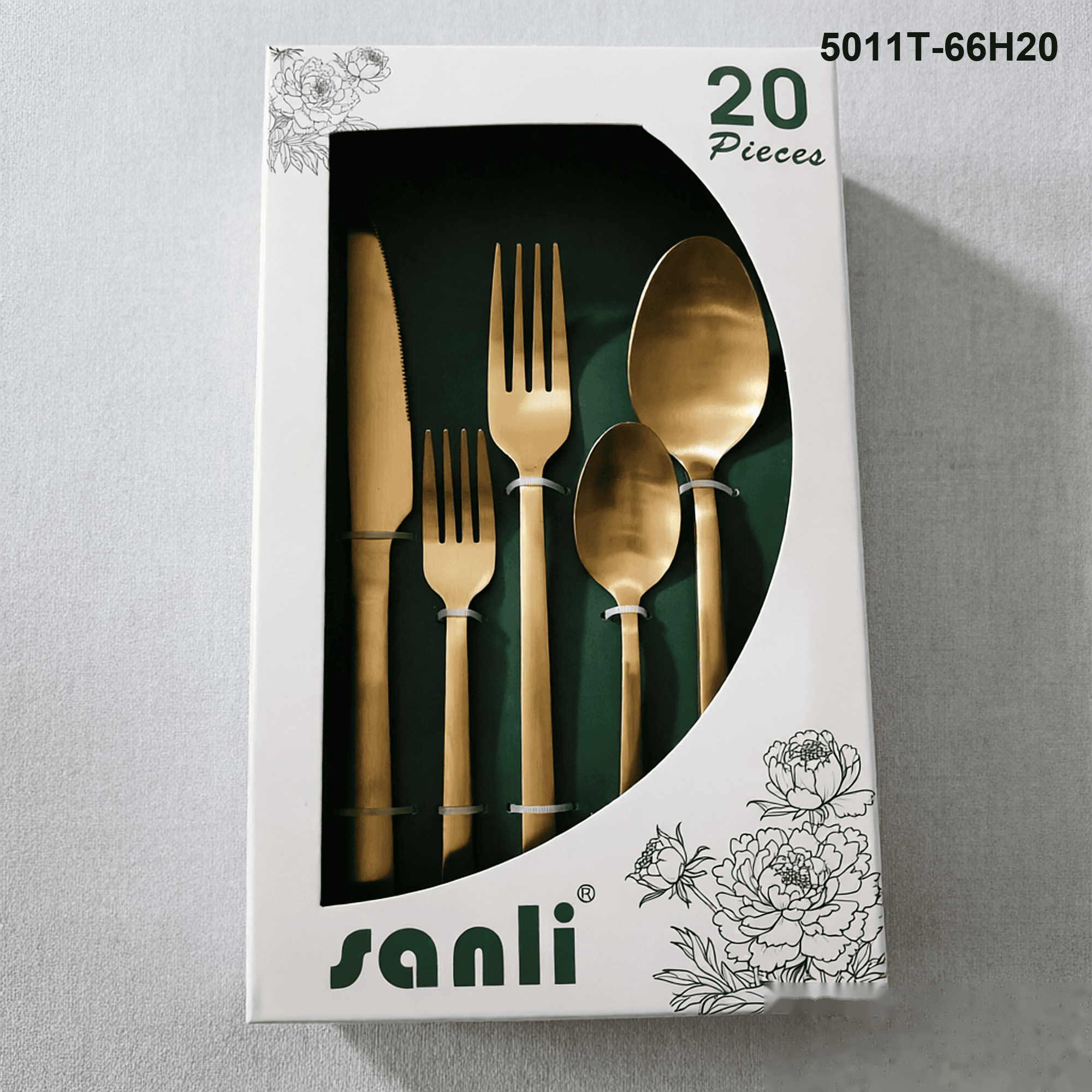 5011 20-piece flatware set 5011T-66H20 packaging