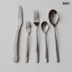 5601 20-Piece 18/0 Stainless Steel Rounded Handle Flatware Set for Wholesale product image