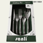 5601 20-Piece 18/0 Stainless Steel Rounded Handle Flatware Set for Wholesale product image